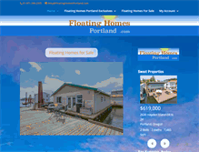 Tablet Screenshot of floatinghomesportland.com